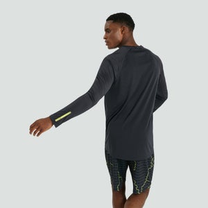 Mens Vapodri Superlight Long Sleeved Graphic Training Tee Blue