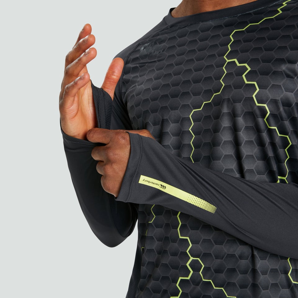 Mens Vapodri Superlight Long Sleeved Graphic Training Tee Blue