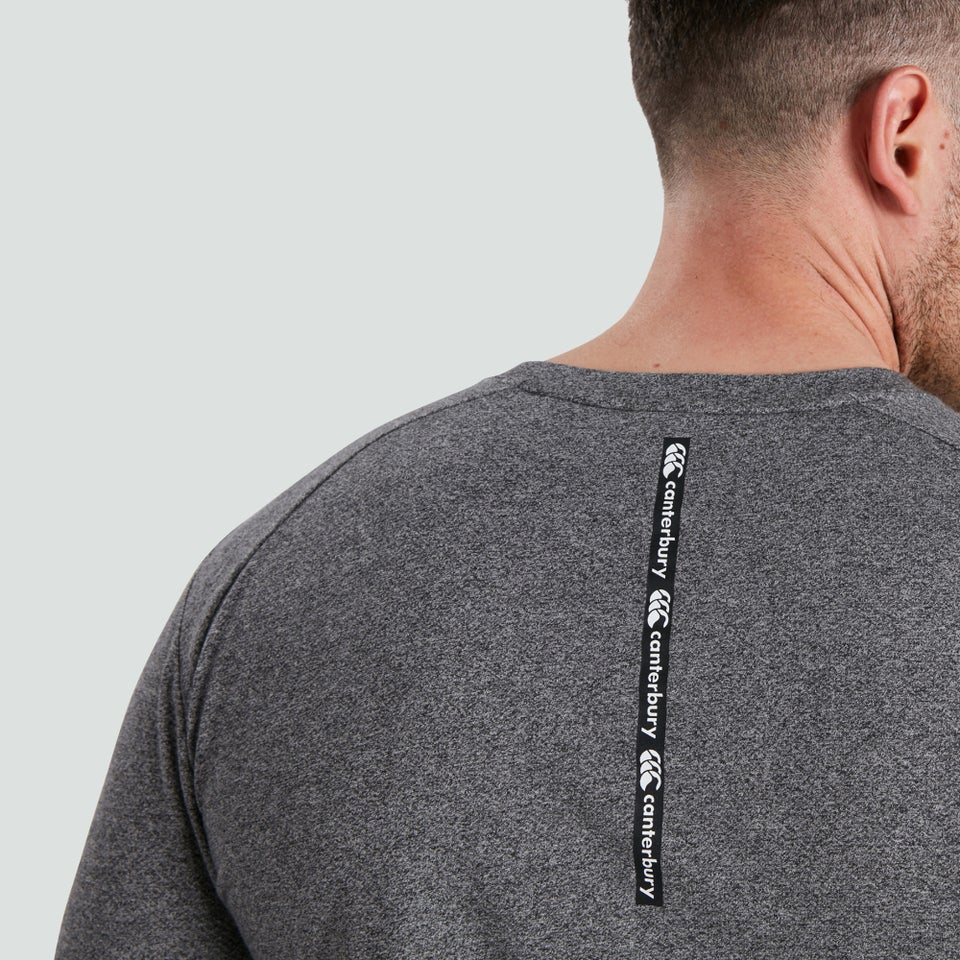 Mens Vapodri Long Sleeved Training Tee Grey