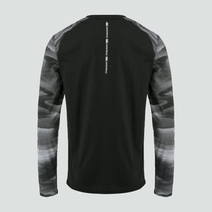 Mens Vapodri Long Sleeved Graphic Training Tee Black