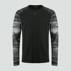 Mens Vapodri Long Sleeved Graphic Training Tee Black
