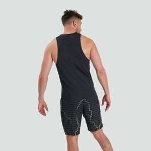 Mens Vapodri Graphic Training Singlet Blue