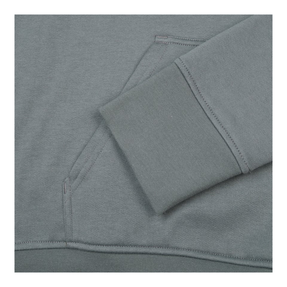 Mens Overhead Fleece Hoody Grey