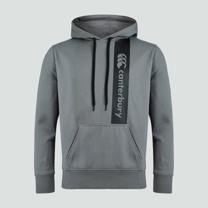 Mens Overhead Fleece Hoody Grey