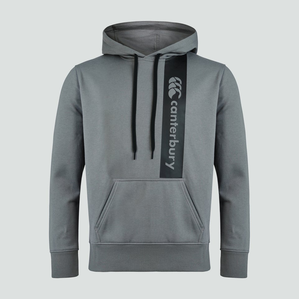 Mens Overhead Fleece Hoody Grey