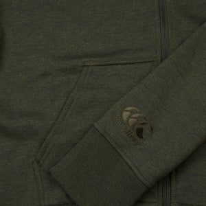 Mens Zip Thru Fleece Hoody Green