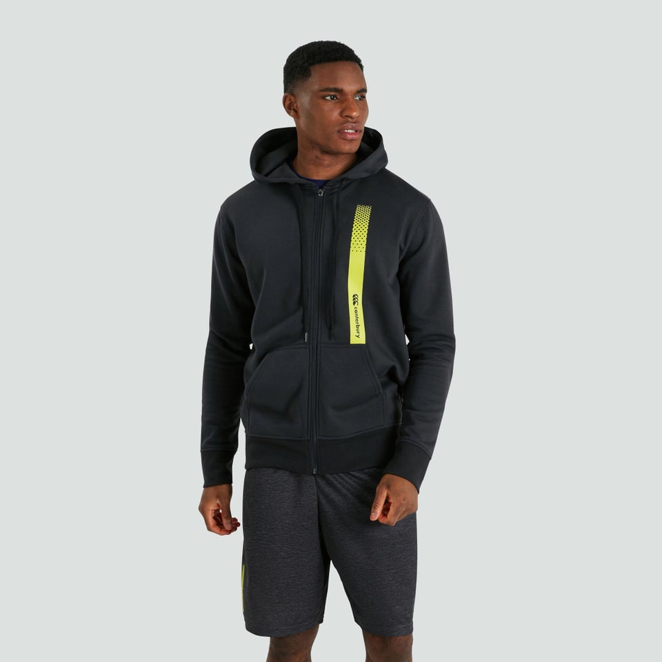 Mens Zip Thru Fleece Hoody Blue