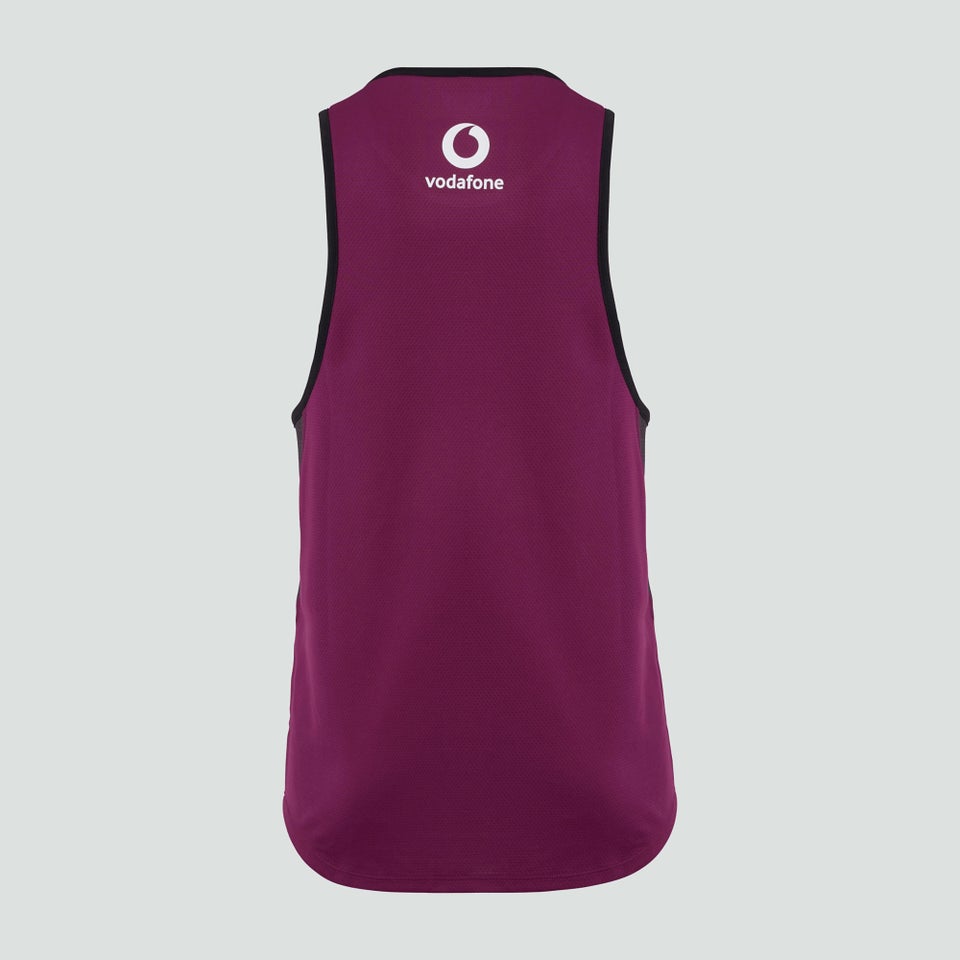 Mens Ireland Poly Singlet Black