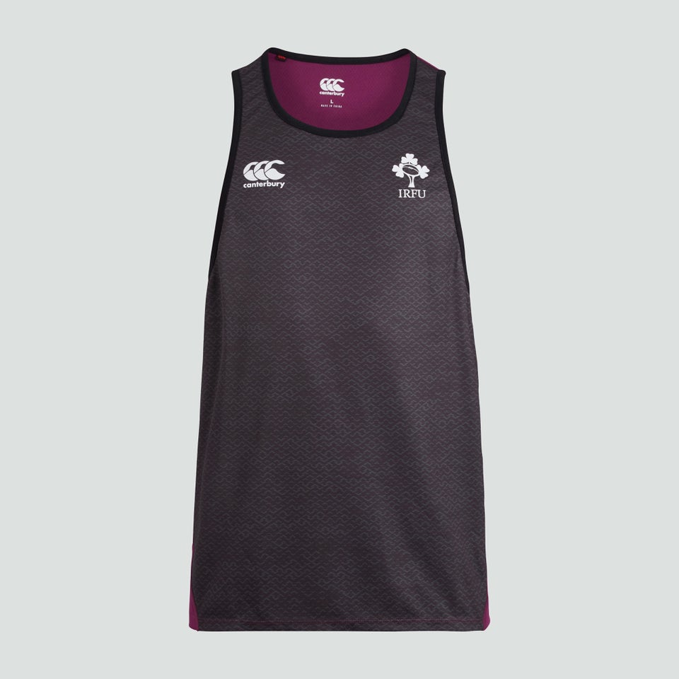 Mens Ireland Poly Singlet Black