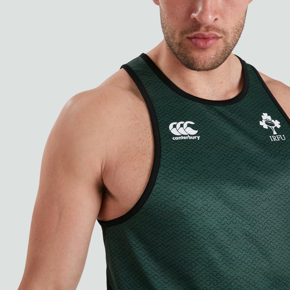 Mens Ireland Poly Singlet Green