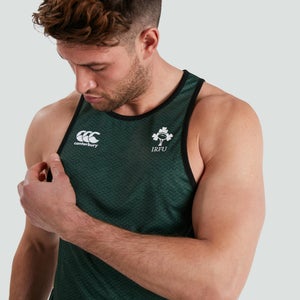 Mens Ireland Poly Singlet Green