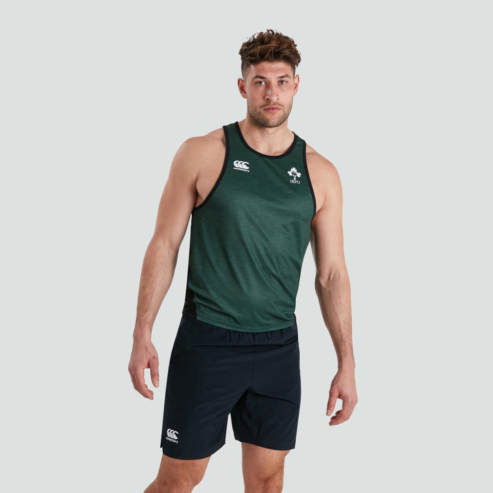 Mens Ireland Poly Singlet Green