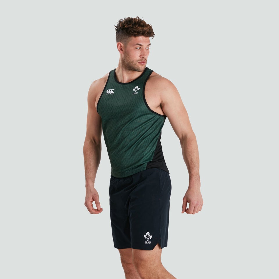 Mens Ireland Poly Singlet Green