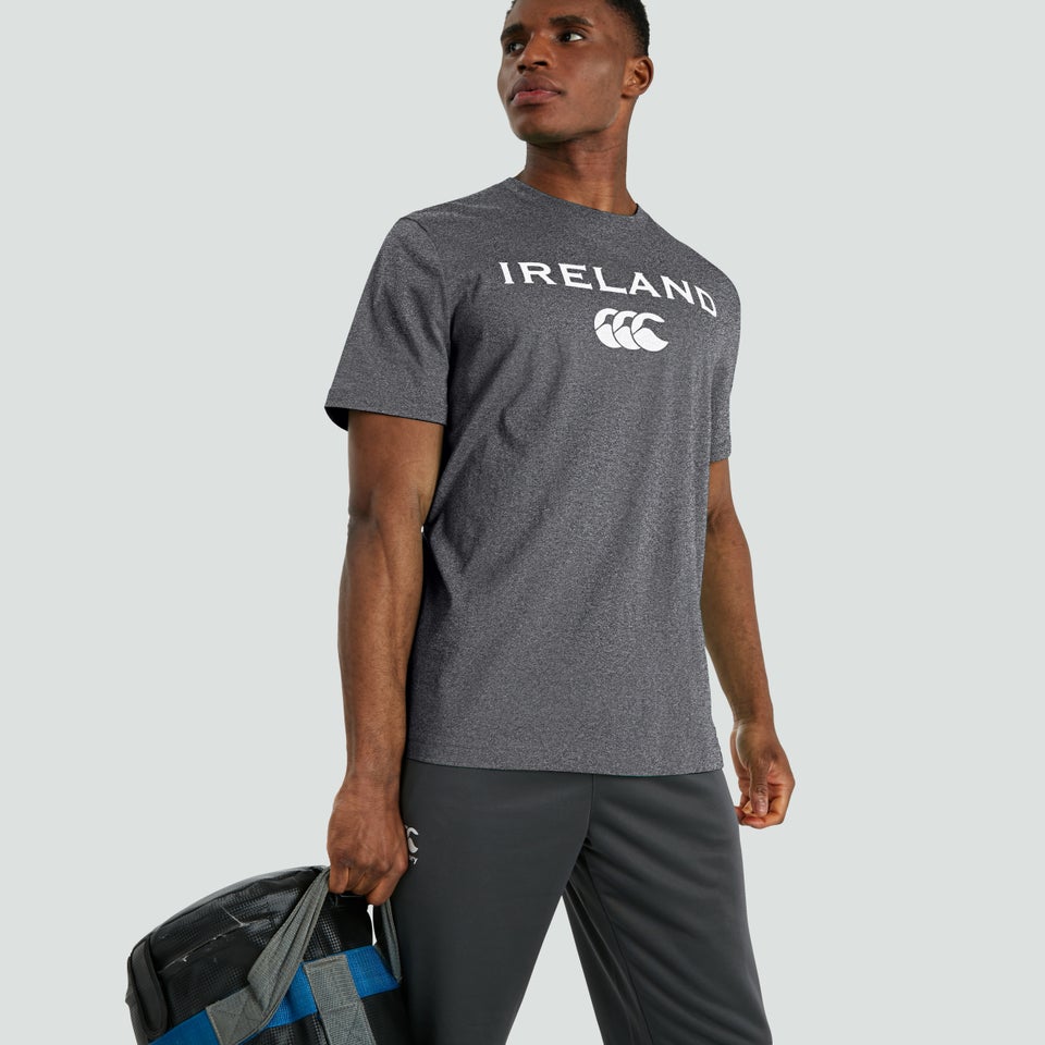 Mens Ireland Cotton Logo Tee Grey