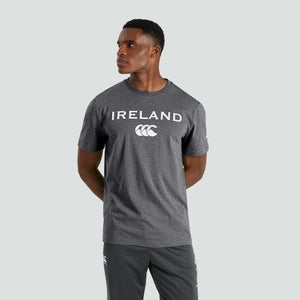 MENS IRELAND COTTON LOGO TEE GREY - XS
