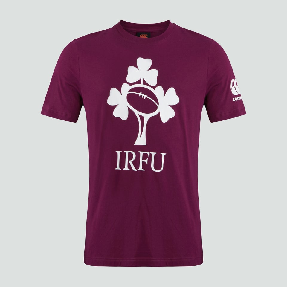 Mens Ireland Crest Logo Tee Purple