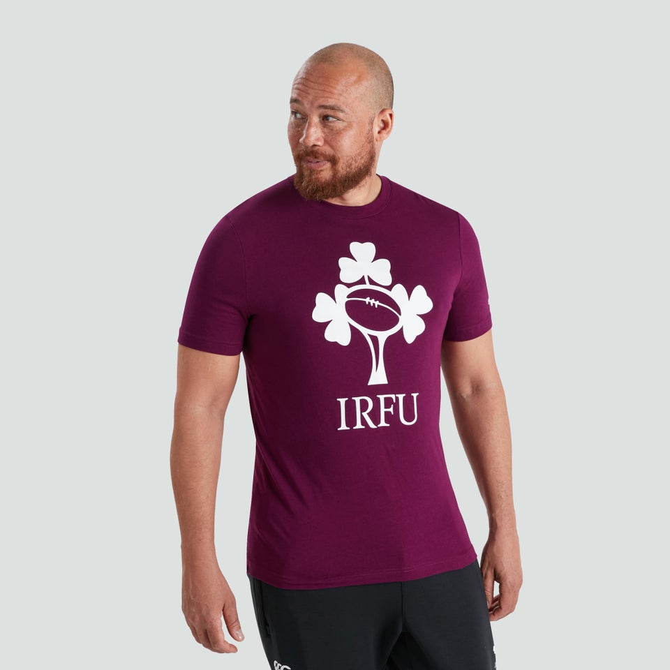 Mens Ireland Crest Logo Tee Purple