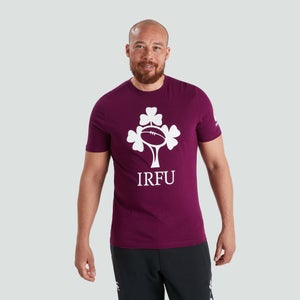 Mens Ireland Crest Logo Tee Purple
