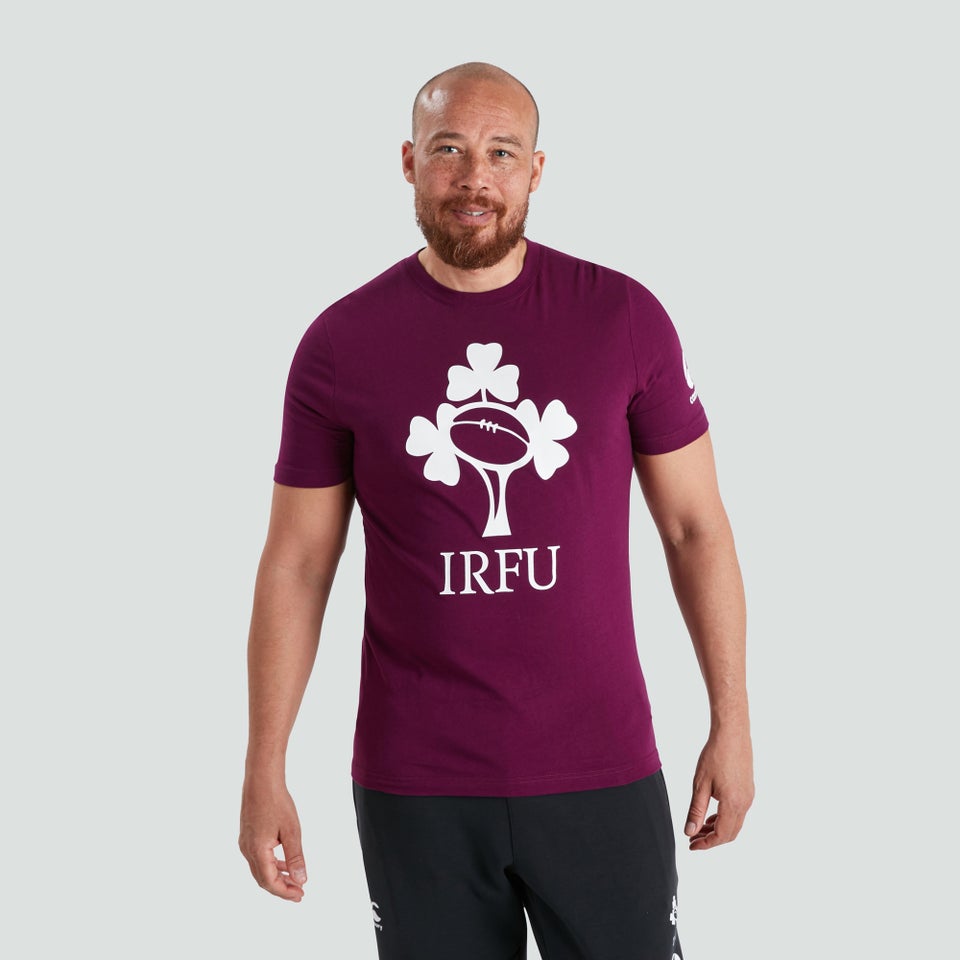 Mens Ireland Crest Logo Tee Purple