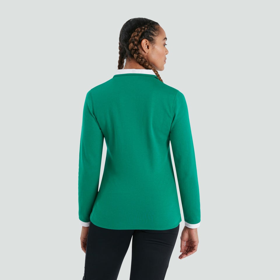 Womens Ireland Vapodri Home Long Sleeved Classic Jersey Green