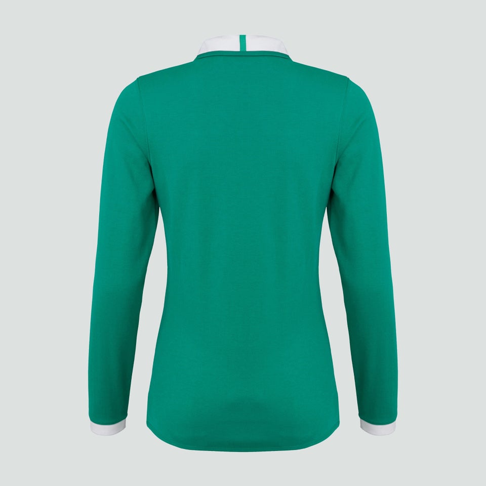 Womens Ireland Vapodri Home Long Sleeved Classic Jersey Green
