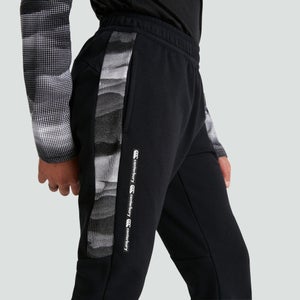 Junior Unisex Panel Pants Black