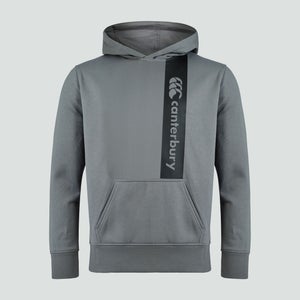 JUNIOR UNISEX OVERHEAD FLEECE HOODY GREY - AGE 6