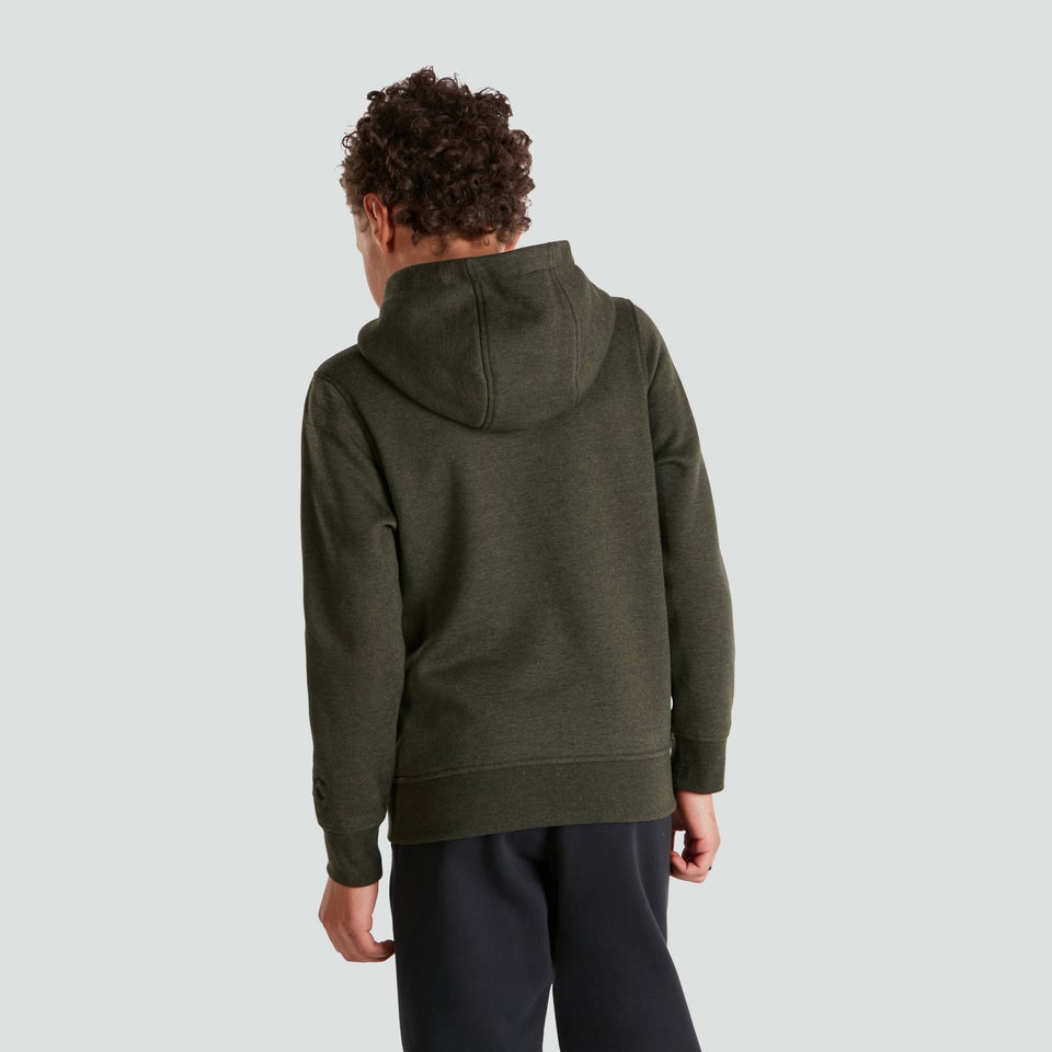 Junior Unisex Overhead Fleece Hoody Green