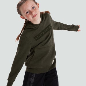 Junior Unisex Overhead Fleece Hoody Green