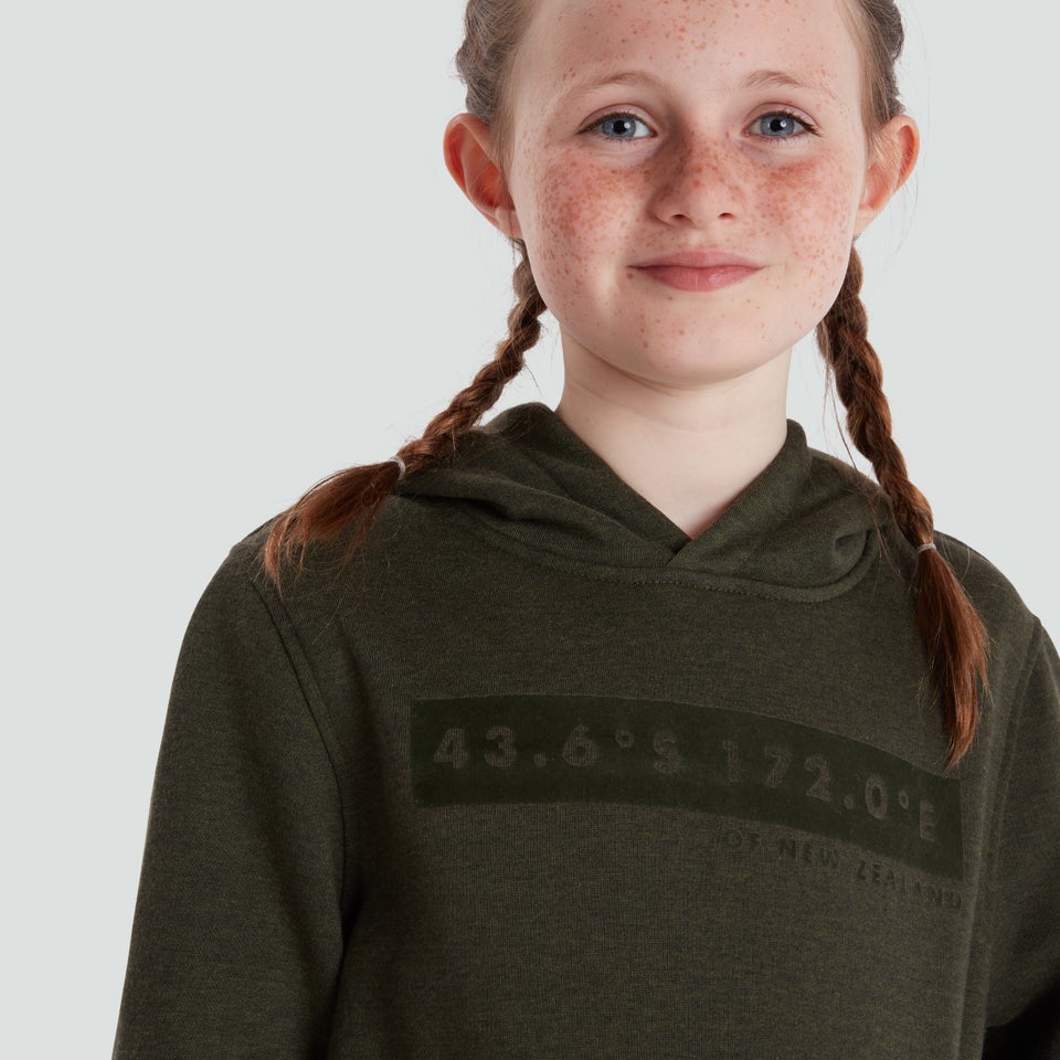 Junior Unisex Overhead Fleece Hoody Green