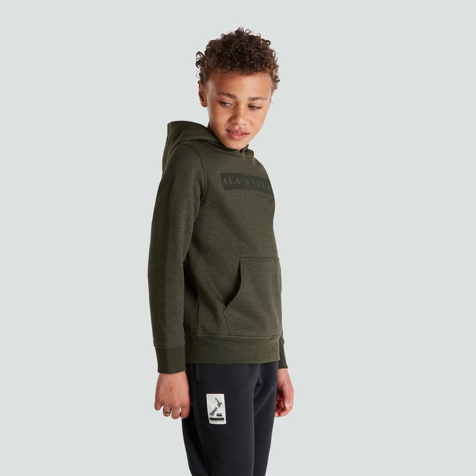 Junior Unisex Overhead Fleece Hoody Green