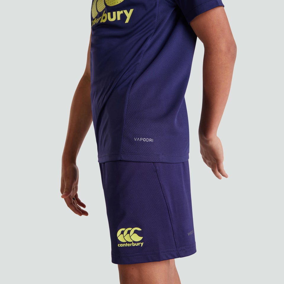 Junior Unisex Vapodri Superlight Training Logo Tee Purple