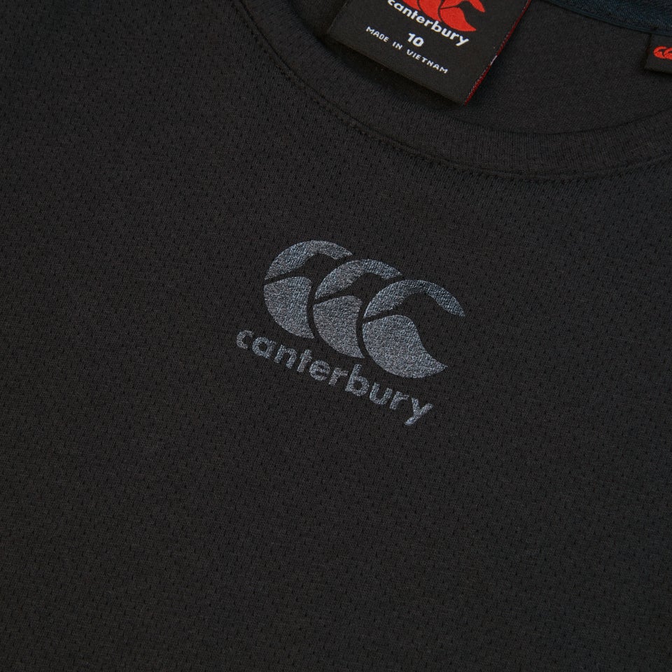 Junior Unisex Vapodri Long Sleeved Training Tee Black