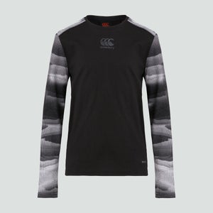 Junior Unisex Vapodri Long Sleeved Training Tee Black