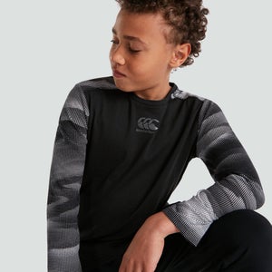 Junior Unisex Vapodri Long Sleeved Training Tee Black