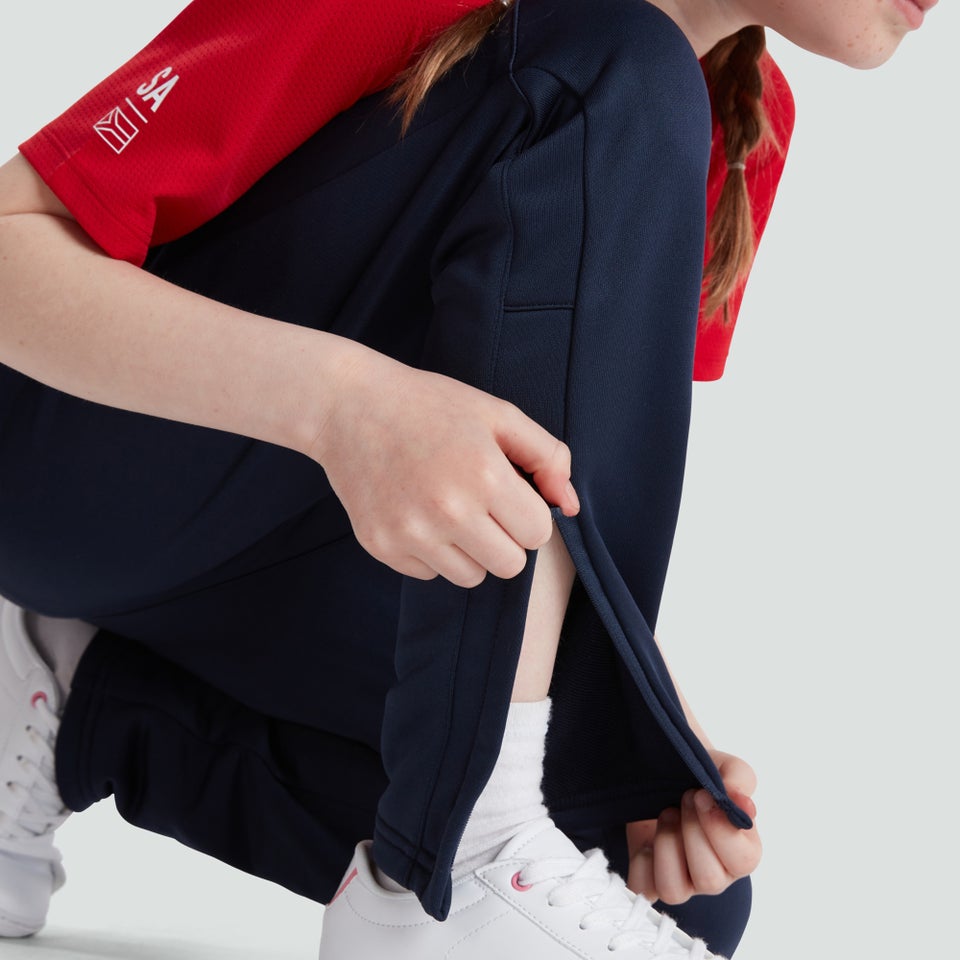 Junior Unisex Vapodri Poly Knit Pants Navy