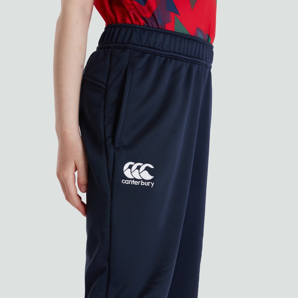 Junior Unisex Vapodri Poly Knit Pants Navy