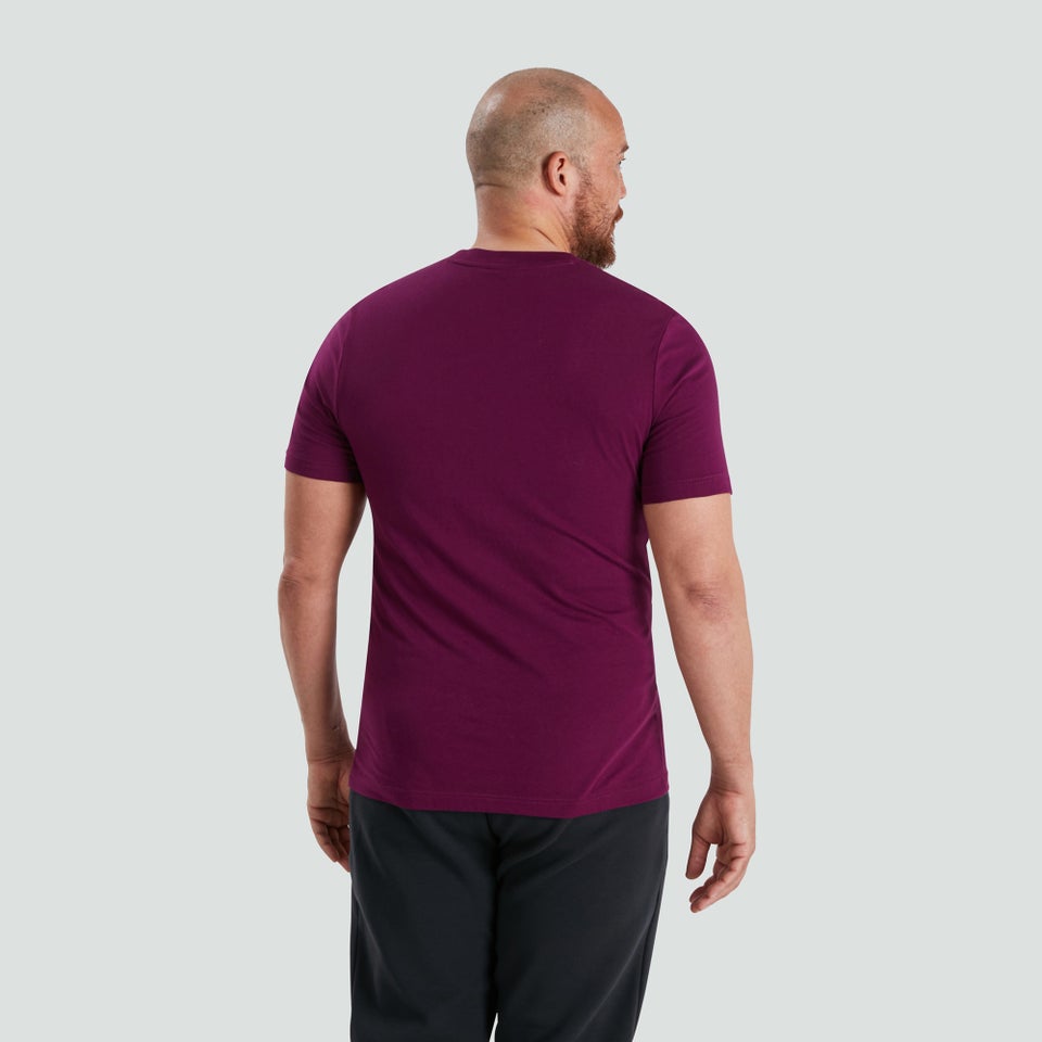Mens Ireland Cotton Supporters Tee Purple