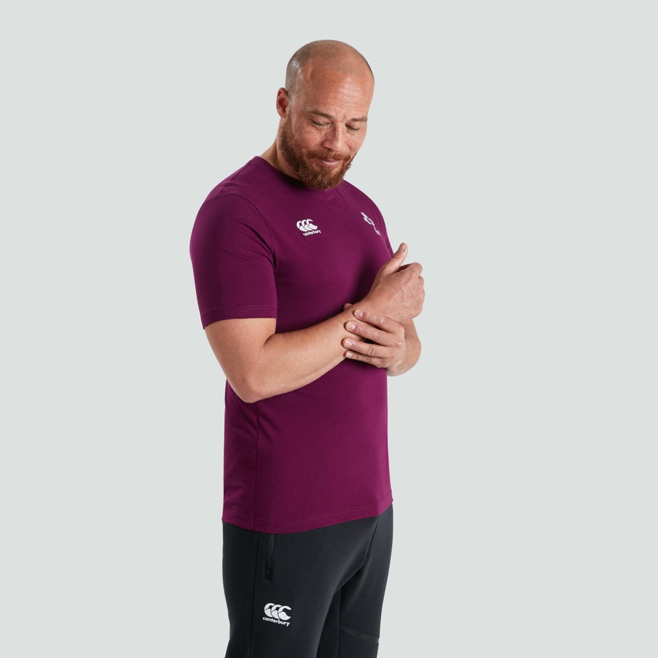 Mens Ireland Cotton Supporters Tee Purple