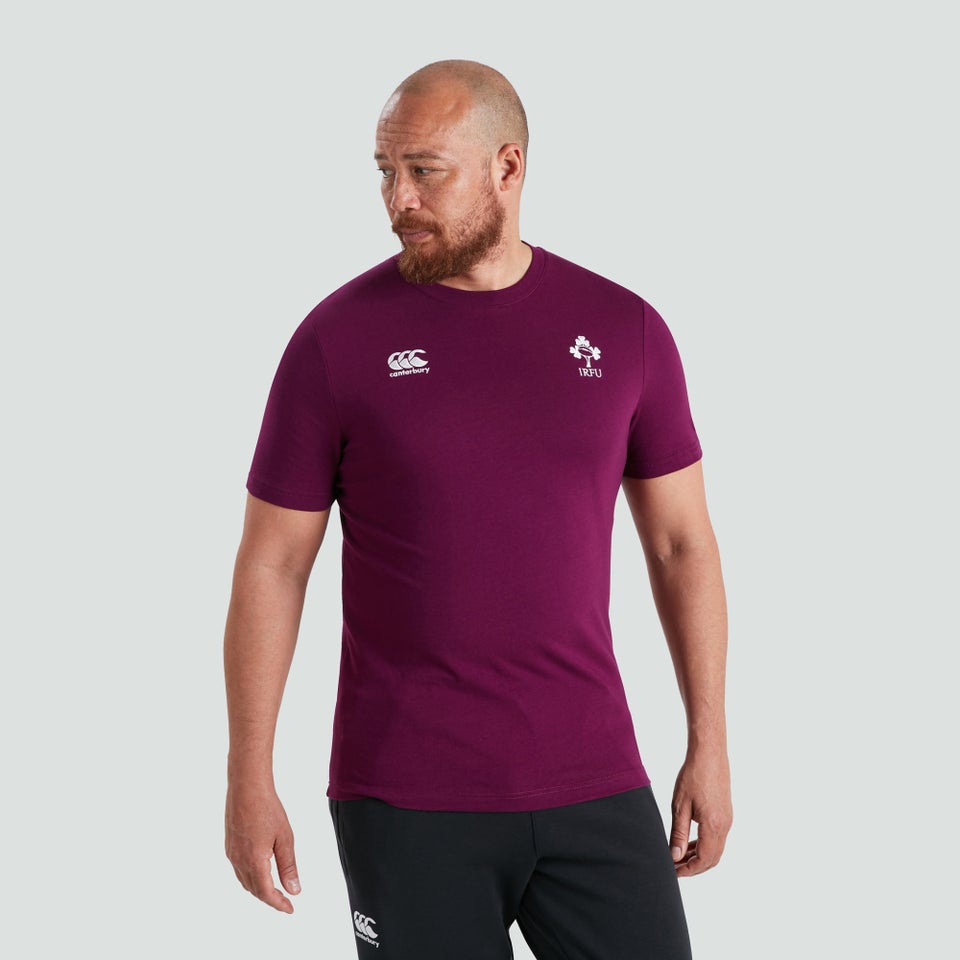 Mens Ireland Cotton Supporters Tee Purple