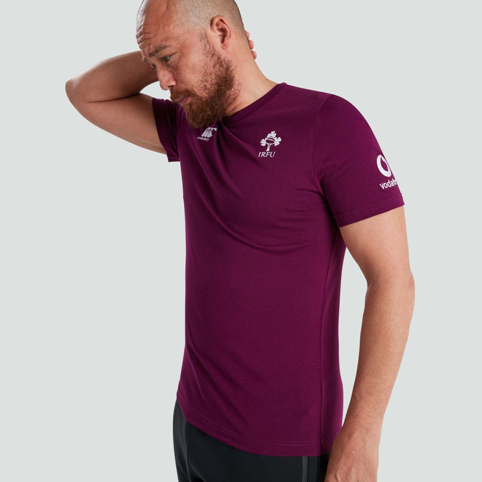 Mens Ireland Cotton Supporters Tee Purple
