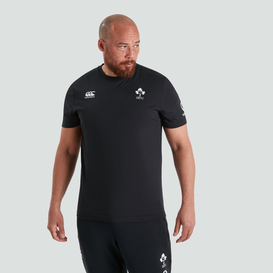 Mens Ireland Cotton Supporters Tee Black