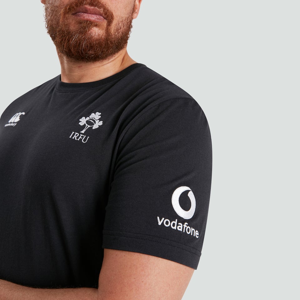 Mens Ireland Cotton Supporters Tee Black