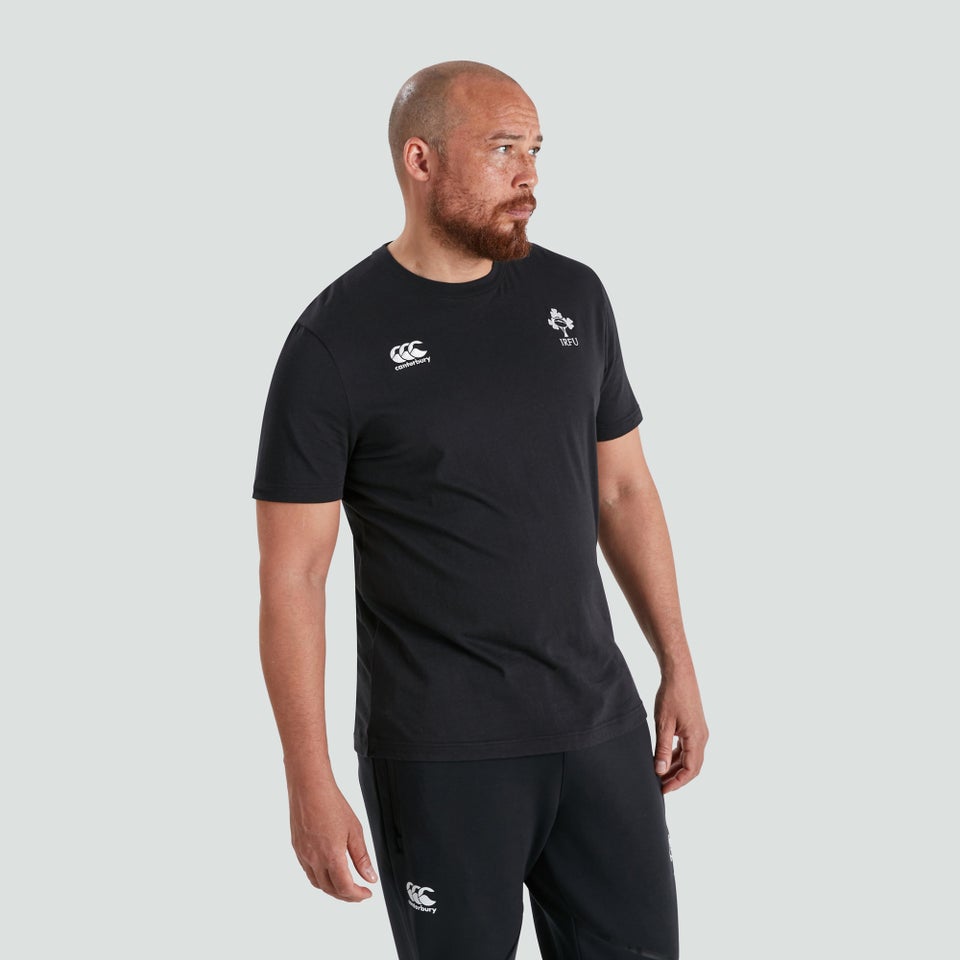 Mens Ireland Cotton Supporters Tee Black