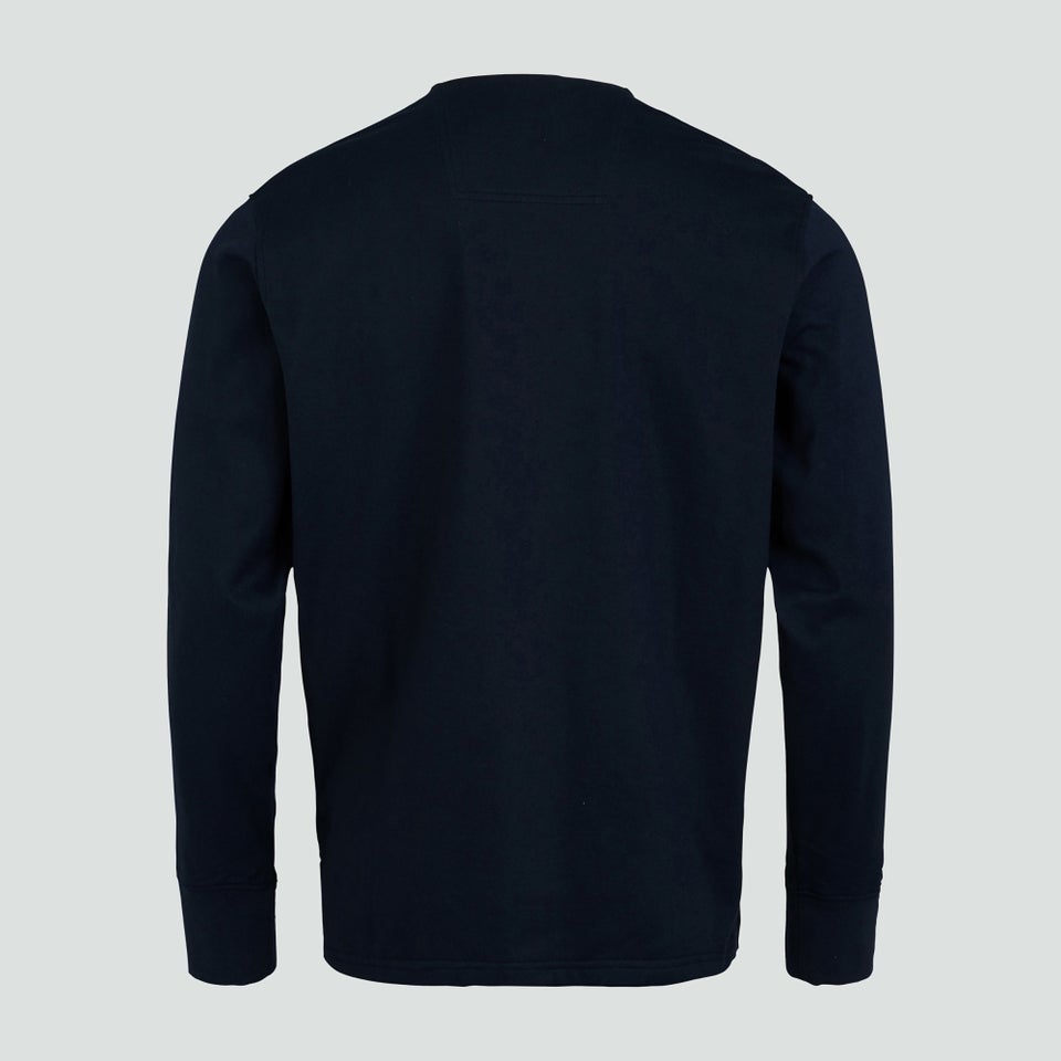Mens Long Sleeved Retro Jersey Navy