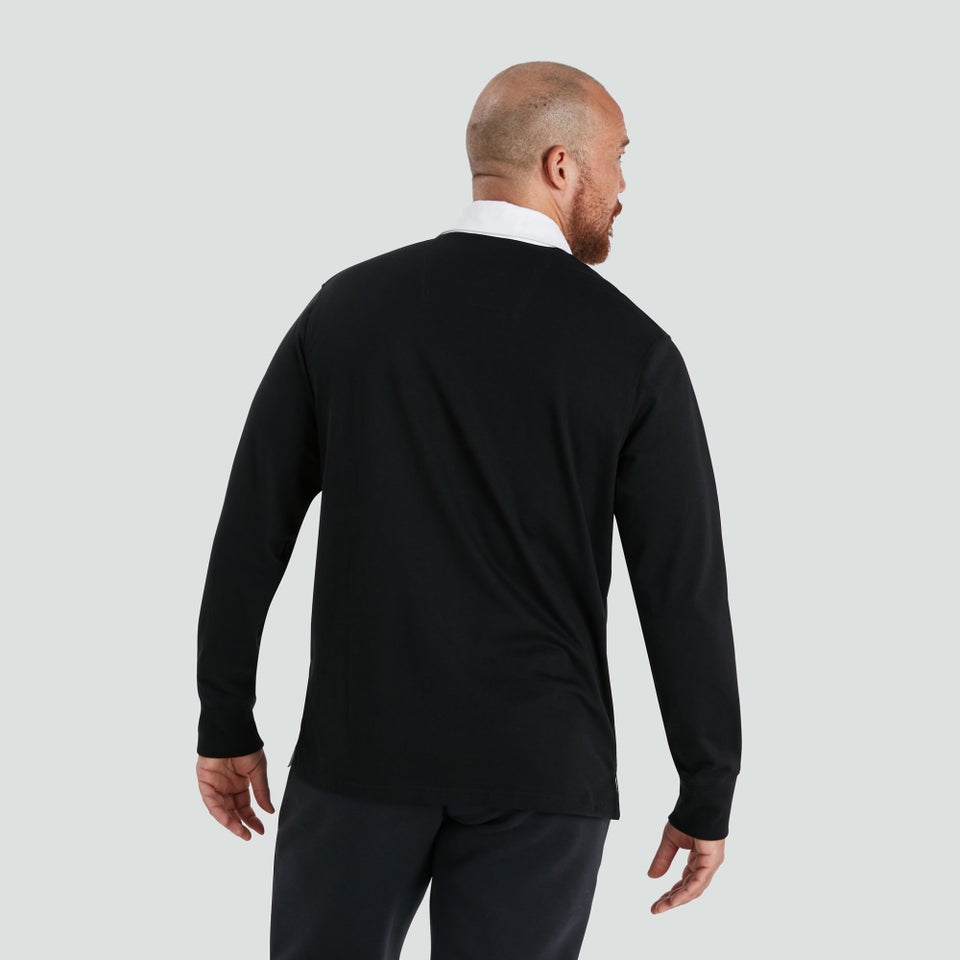 Mens Long Sleeved Retro Jersey Black