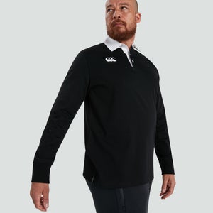 Mens Long Sleeved Retro Jersey Black