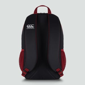 Medium Backpack Black & Red Dahlia