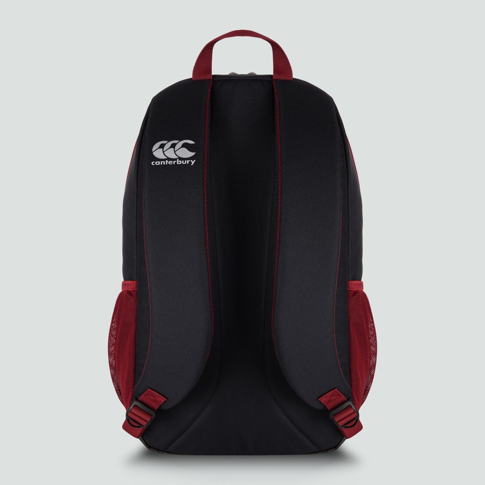 Medium Backpack Black & Red Dahlia