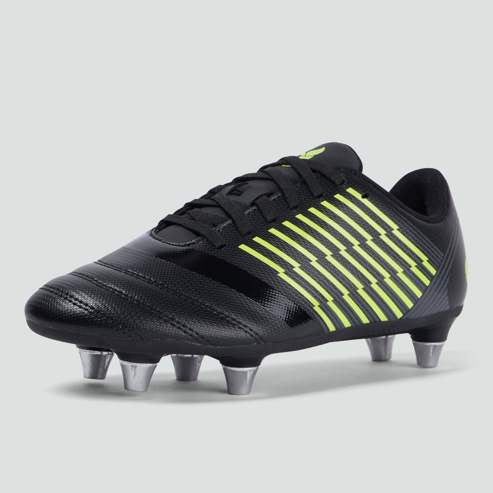 Junior Unisex Stampede 3.0 Soft Ground Boot Black/Green